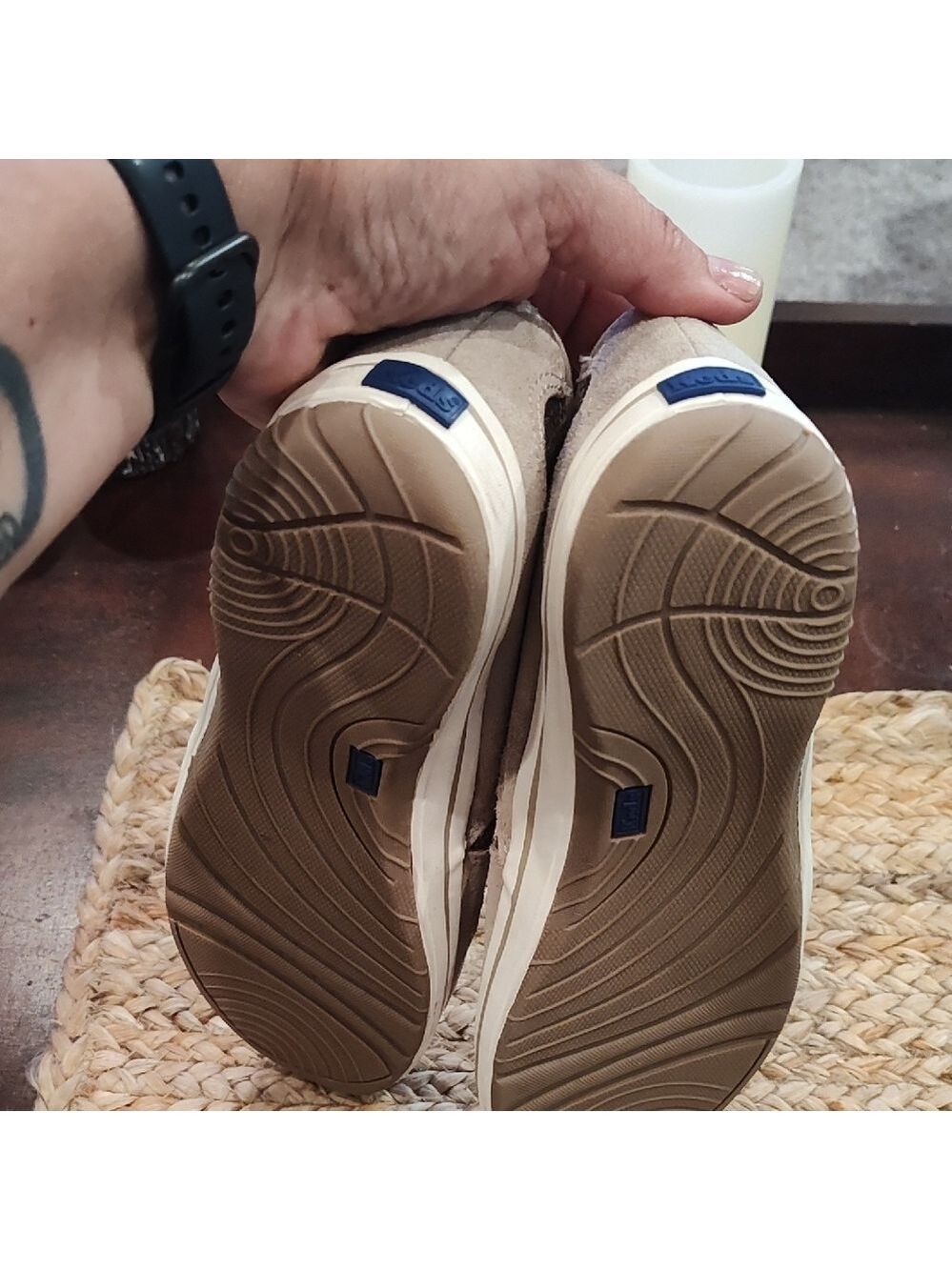 Keds Tan and Cream Casual Sneakers - Picture 6 of 8